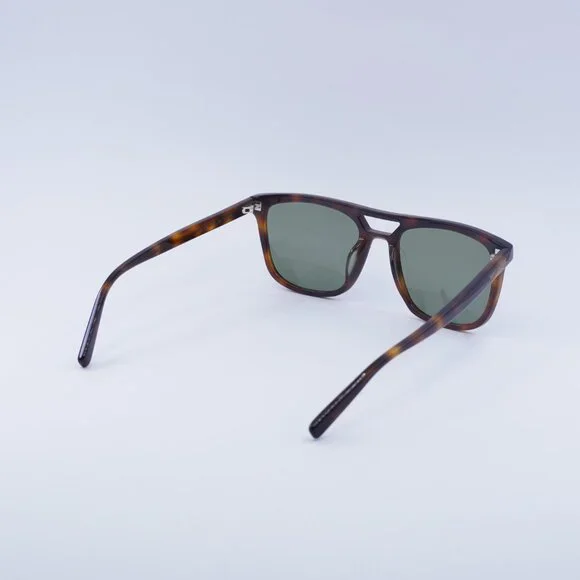 Saint Laurent SL455 002 Sunglasses Havana Square Frame, Green Lenses - Picture 10 of 11